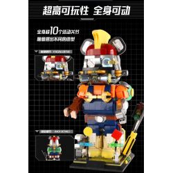 WANGAO 188021 KỸ SƯ CYBER ​​GẤU CƠ KHÍ 400% bộ đồ chơi xếp lắp ráp ghép mô hình