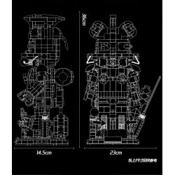 WANGAO 188021 KỸ SƯ CYBER ​​GẤU CƠ KHÍ 400% bộ đồ chơi xếp lắp ráp ghép mô hình