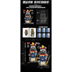 WANGAO 188021 KỸ SƯ CYBER ​​GẤU CƠ KHÍ 400% bộ đồ chơi xếp lắp ráp ghép mô hình