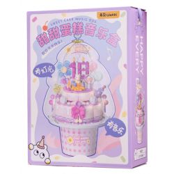 WEKKI 516158 HỘP NHẠC BÁNH NGỌT bộ đồ chơi xếp lắp ráp ghép mô hình Creator SWEET CAKE MUSIC BOX Sáng Tạo