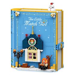 JIESTAR JJ9053 9053 CUỐN SÁCH CỔ TÍCH ƯỚC MƠ bộ đồ chơi xếp lắp ráp ghép mô hình THE LITTLE MATCH GIRL 798 khối