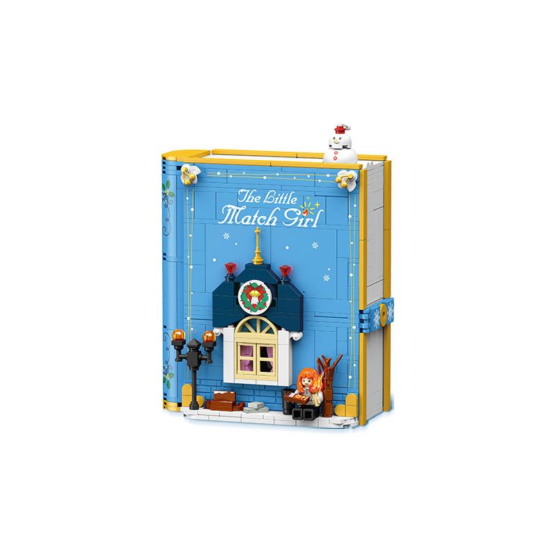 JIESTAR JJ9053 9053 CUỐN SÁCH CỔ TÍCH ƯỚC MƠ bộ đồ chơi xếp lắp ráp ghép mô hình THE LITTLE MATCH GIRL 798 khối