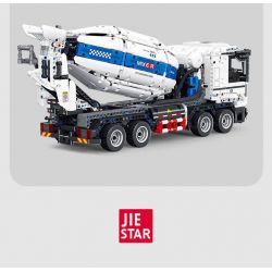 JIESTAR FF11012 11012 XE TRỘN BÊ TÔNG bộ đồ chơi xếp lắp ráp ghép mô hình Technic Kỹ Thuật Công Nghệ Cao Mô Hình Phương Tiện 2432 khối