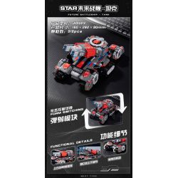 SMALL ANGLE JD023 NGÔI SAO THIẾT GIÁP HẠM TƯƠNG LAI bộ đồ chơi xếp lắp ráp ghép mô hình FUTURE BATTLESHIP 918 khối