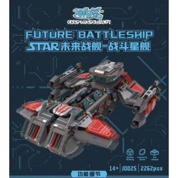 SMALL ANGLE JD025 NGÔI SAO CHIẾN ĐẤU TRONG TƯƠNG LAI bộ đồ chơi xếp lắp ráp ghép mô hình FUTURE BATTLESHIP 2262 khối