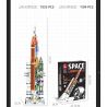JIESTAR JJ9030 9030 PHƯƠNG TIỆN PHÓNG HỆ THỐNG VÀO KHÔNG GIAN bộ đồ chơi xếp lắp ráp ghép mô hình City CARRIER ROCKET SPACE LAUNCH SYSTEM Thành Phố 1055 khối