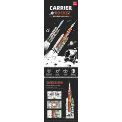 JIESTAR JJ9031 9031 PHƯƠNG TIỆN PHÓNG FALCON HEAVY bộ đồ chơi xếp lắp ráp ghép mô hình City CARRIER ROCKET FALCON HEAVT Thành Phố 1104 khối