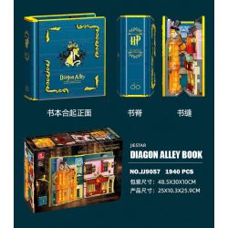 JIESTAR JJ9057 9057 CUỐN SÁCH HẺM CHÉO KỲ DIỆU bộ đồ chơi xếp lắp ráp ghép mô hình Harry Potter WIZARD WORLD MONMENT WHEEZES STORE & QUALITY SPORT SUPPLIES Chú Bé Phù Thủy 1940 khối
