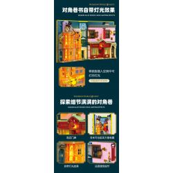 JIESTAR JJ9057 9057 CUỐN SÁCH HẺM CHÉO KỲ DIỆU bộ đồ chơi xếp lắp ráp ghép mô hình Harry Potter WIZARD WORLD MONMENT WHEEZES STORE & QUALITY SPORT SUPPLIES Chú Bé Phù Thủy 1940 khối