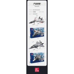 JIESTAR 61057 MÁY BAY CHIẾN ĐẤU TRÊN TÀU SÂN J-20 bộ đồ chơi xếp lắp ráp ghép mô hình Military Army WARCRAFTS Quân Sự Bộ Đội 1365 khối