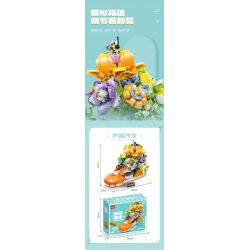GULY 60512 CHẬU TRỒNG GIÀY THỜI THƯỢNG CHAOHUA CAM NGÔN bộ đồ chơi xếp lắp ráp ghép mô hình HIPSTER SHOE PLANT 836 khối