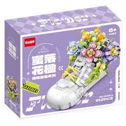 GULY 60513 CHẬU TRỒNG GIÀY THỜI THƯỢNG JACARANDA bộ đồ chơi xếp lắp ráp ghép mô hình HIPSTER SHOE PLANT 812 khối