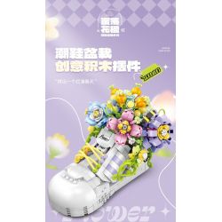 GULY 60513 CHẬU TRỒNG GIÀY THỜI THƯỢNG JACARANDA bộ đồ chơi xếp lắp ráp ghép mô hình HIPSTER SHOE PLANT 812 khối
