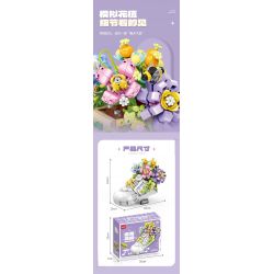 GULY 60513 CHẬU TRỒNG GIÀY THỜI THƯỢNG JACARANDA bộ đồ chơi xếp lắp ráp ghép mô hình HIPSTER SHOE PLANT 812 khối