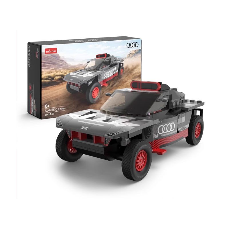 RASTAR 10120 XE AUDI RS Q E-TRON E2 DAKAR RALLY tỷ lệ 1:30 bộ đồ chơi xếp lắp ráp ghép mô hình Speed Champions Racing Cars Đua Xe Công Thức 376 khối