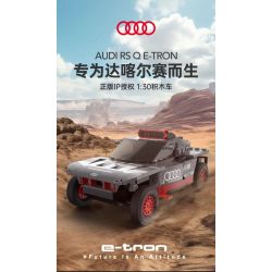 RASTAR 10120 XE AUDI RS Q E-TRON E2 DAKAR RALLY tỷ lệ 1:30 bộ đồ chơi xếp lắp ráp ghép mô hình Speed Champions Racing Cars Đua Xe Công Thức 376 khối