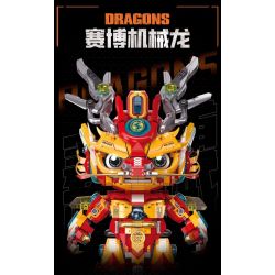 FEMIBOX S34003 34003 RỒNG CƠ KHÍ ĐIỆN TỬ bộ đồ chơi xếp lắp ráp ghép mô hình Creator DRAGONS Sáng Tạo