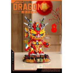 FEMIBOX S34003 34003 RỒNG CƠ KHÍ ĐIỆN TỬ bộ đồ chơi xếp lắp ráp ghép mô hình Creator DRAGONS Sáng Tạo