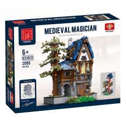 JMBRICKLAYER 30123 MorkModel 033032 Mork Model 033032 CỬA HÀNG MA THUẬT bộ đồ chơi xếp lắp ráp ghép mô hình Medieval Castle MEDIEVAL MAGICIAN Chiến Tranh Trung Cổ 2095 khối