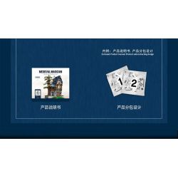 JMBRICKLAYER 30123 MorkModel 033032 Mork Model 033032 CỬA HÀNG MA THUẬT bộ đồ chơi xếp lắp ráp ghép mô hình Medieval Castle MEDIEVAL MAGICIAN Chiến Tranh Trung Cổ 2095 khối