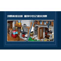 JMBRICKLAYER 30123 MorkModel 033032 Mork Model 033032 CỬA HÀNG MA THUẬT bộ đồ chơi xếp lắp ráp ghép mô hình Medieval Castle MEDIEVAL MAGICIAN Chiến Tranh Trung Cổ 2095 khối