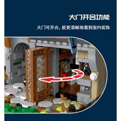 JMBRICKLAYER 30123 MorkModel 033032 Mork Model 033032 CỬA HÀNG MA THUẬT bộ đồ chơi xếp lắp ráp ghép mô hình Medieval Castle MEDIEVAL MAGICIAN Chiến Tranh Trung Cổ 2095 khối