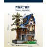 JMBRICKLAYER 30123 MorkModel 033032 Mork Model 033032 CỬA HÀNG MA THUẬT bộ đồ chơi xếp lắp ráp ghép mô hình Medieval Castle MEDIEVAL MAGICIAN Chiến Tranh Trung Cổ 2095 khối