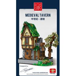 JMBRICKLAYER 30124 MorkModel 033033 Mork Model 033033 QUÁN RƯỢU bộ đồ chơi xếp lắp ráp ghép mô hình Medieval Castle MEDIEVAL TAVERN Chiến Tranh Trung Cổ 1872 khối