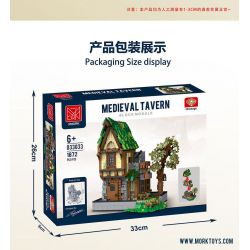 JMBRICKLAYER 30124 MorkModel 033033 Mork Model 033033 QUÁN RƯỢU bộ đồ chơi xếp lắp ráp ghép mô hình Medieval Castle MEDIEVAL TAVERN Chiến Tranh Trung Cổ 1872 khối