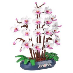 JAKI JK2908 2908 PHALAENOPSIS NGỌC TUYẾT bộ đồ chơi xếp lắp ráp ghép mô hình Creator Sáng Tạo