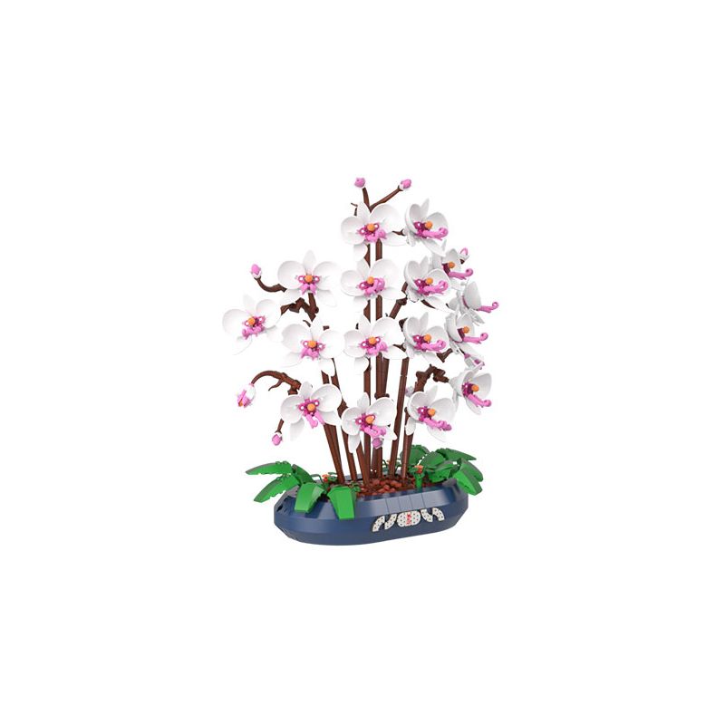 JAKI JK2908 2908 PHALAENOPSIS NGỌC TUYẾT bộ đồ chơi xếp lắp ráp ghép mô hình Creator Sáng Tạo