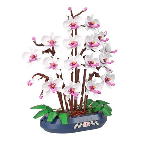 JAKI JK2908 2908 PHALAENOPSIS NGỌC TUYẾT bộ đồ chơi xếp lắp ráp ghép mô hình Creator Sáng Tạo