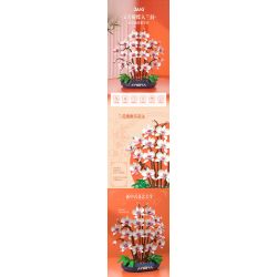 JAKI JK2908 2908 PHALAENOPSIS NGỌC TUYẾT bộ đồ chơi xếp lắp ráp ghép mô hình Creator Sáng Tạo