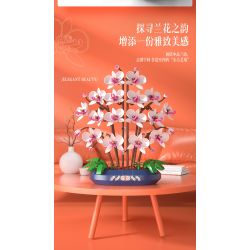 JAKI JK2908 2908 PHALAENOPSIS NGỌC TUYẾT bộ đồ chơi xếp lắp ráp ghép mô hình Creator Sáng Tạo