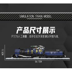 DK 80018 TÀU PHƯƠNG ĐÔNG bộ đồ chơi xếp lắp ráp ghép mô hình City ORIENTAL TRAIN Thành Phố 1052 khối