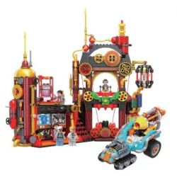 JIALE SPECIAL 55005 RA KHƠI CHO KỶ NGUYÊN NƯỚC CĂN CỨ VÀNG ĐEN bộ đồ chơi xếp lắp ráp ghép mô hình BLACK GOLD BASE 1237 khối