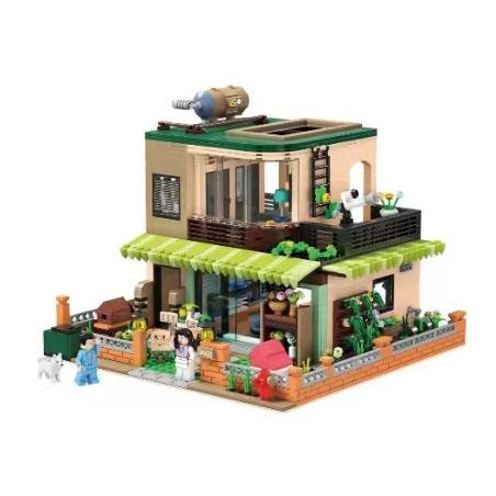 JIALE SPECIAL 61007 TÚP LỀU UMEDA bộ đồ chơi xếp lắp ráp ghép mô hình City Thành Phố 1577 khối