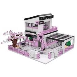 JIALE SPECIAL 61030 HOA ANH ĐÀO QUÁN CÀ PHÊ BẠN VÀ TÔI bộ đồ chơi xếp lắp ráp ghép mô hình City Thành Phố 1210 khối