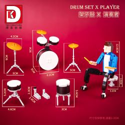 DK 5023 NGƯỜI BIỂU DIỄN bộ đồ chơi xếp lắp ráp ghép mô hình PERFORMER PYMPHONY 817 khối