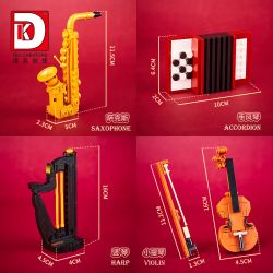 DK 5023 NGƯỜI BIỂU DIỄN bộ đồ chơi xếp lắp ráp ghép mô hình PERFORMER PYMPHONY 817 khối