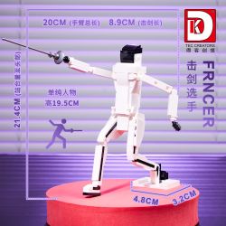 DK 5022 THI ĐẤU THỂ THAO VẬN ĐỘNG VIÊN BÓNG RỔ CỬ TẠ CẦU THỦ ĐÁ LÔNG KIẾM CHẠY BỘ bộ đồ chơi xếp lắp ráp ghép mô hình SPORTS COMPETITIVE MEETING 1088 khối