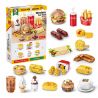 DK 5025 ĐỒ ĂN CỦA M bộ đồ chơi xếp lắp ráp ghép mô hình WESTERN FAST FOOD 827 khối