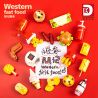 DK 5025 ĐỒ ĂN CỦA M bộ đồ chơi xếp lắp ráp ghép mô hình WESTERN FAST FOOD 827 khối