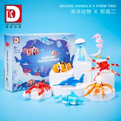 DK 5020 SINH VẬT DƯỚI NƯỚC bộ đồ chơi xếp lắp ráp ghép mô hình MARINE ANIMALS 658 khối