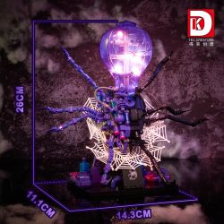 DK 7040 NHỆN NGƯỜI MÁY bộ đồ chơi xếp lắp ráp ghép mô hình SEMI MECHANICAL SPIDER 573 khối