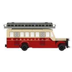 BEIJING FLAVOR ERA 004-23A XE BUÝT BẮC KINH CỔ ĐIỂN DAQI T234 tỷ lệ 1:40 bộ đồ chơi xếp lắp ráp ghép mô hình Creator Sáng Tạo 274 khối