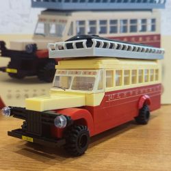 BEIJING FLAVOR ERA 004-23A XE BUÝT BẮC KINH CỔ ĐIỂN DAQI T234 tỷ lệ 1:40 bộ đồ chơi xếp lắp ráp ghép mô hình Creator Sáng Tạo 274 khối