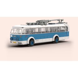 BEIJING FLAVOR ERA 005-23A PHƯƠNG TIỆN GIAO THÔNG CÔNG CỘNG CỔ ĐIỂN CỦA BẮC KINH XE ĐẨY JINGYI BK540 tỷ lệ 1:40 bộ đồ chơi xếp lắp ráp ghép mô hình Creator Sáng Tạo 304 khối