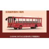 BEIJING FLAVOR ERA 003-23A CÁC PHƯƠNG TIỆN GIAO THÔNG CÔNG CỘNG CỔ ĐIỂN CỦA BẮC KINH TUYẾN THAM QUAN SỐ 1 XE BUÝT DANGDANG THÀNH PHỐ tỷ lệ 1:40 bộ đồ chơi xếp lắp ráp ghép mô hình Creator Sáng Tạo 348 khối