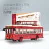 BEIJING FLAVOR ERA 003-23A CÁC PHƯƠNG TIỆN GIAO THÔNG CÔNG CỘNG CỔ ĐIỂN CỦA BẮC KINH TUYẾN THAM QUAN SỐ 1 XE BUÝT DANGDANG THÀNH PHỐ tỷ lệ 1:40 bộ đồ chơi xếp lắp ráp ghép mô hình Creator Sáng Tạo 348 khối